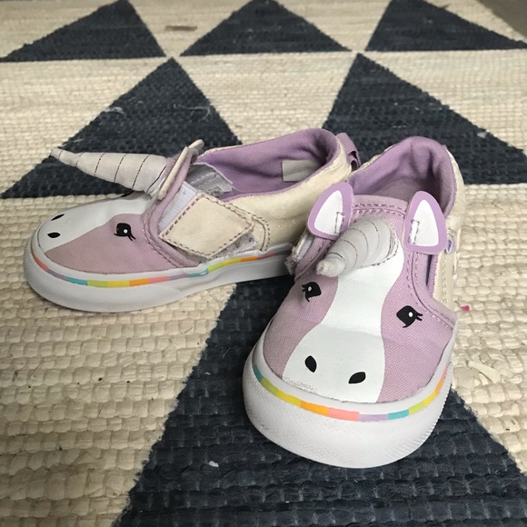 Unicorn Vans Purple Toddlers Size 4 - Picture 7 of 8